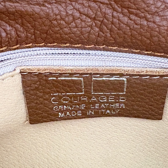 H Leather Handbag Clutch, Courage. B  / NWT